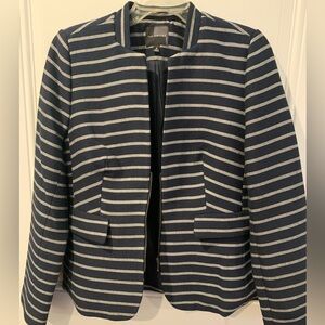 The Limited Navy Blazer with Grey Stripes.
Size Medium.